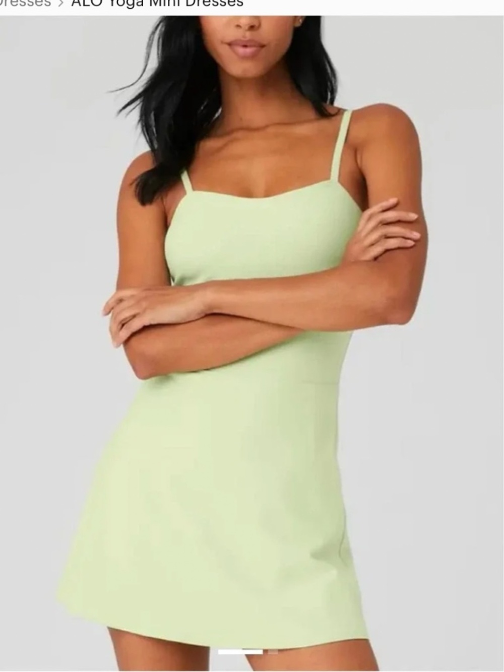 Alo Yoga Alosoft Courtside Tennis Pickle Ball Lime Green Atheleisure Streetwear